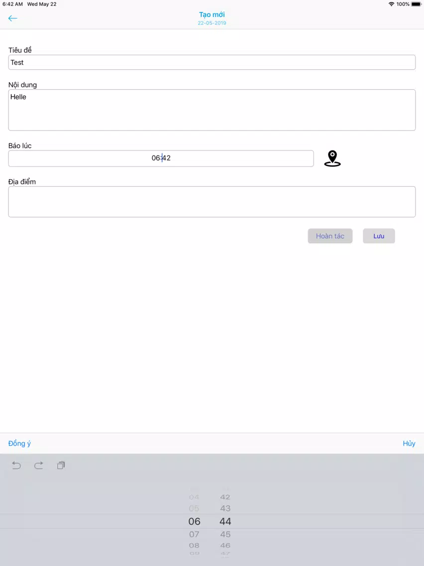 تصاویر Thông Báo Sự Kiện iPad 