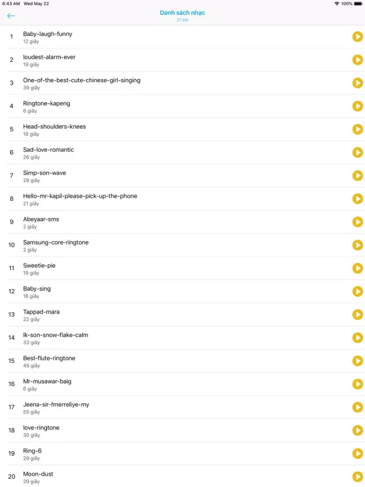 Thông Báo Sự Kiện iPad 应用截图