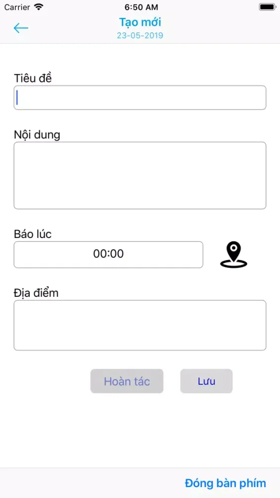 Thông Báo Sự Kiện应用截图