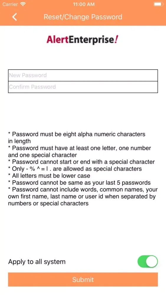 Capturas de tela do AlertEnterprise Password Mgmt