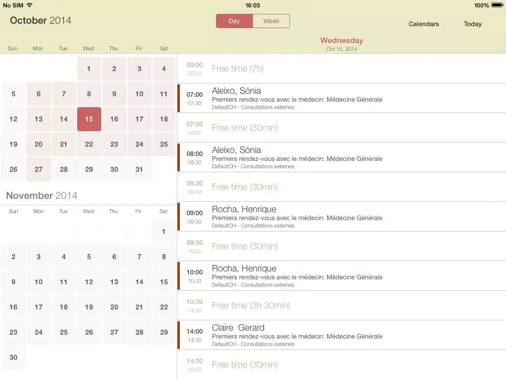 ALERT® Scheduler iPad  スクリーンショット