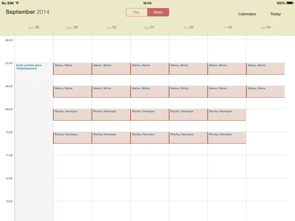 ALERT® Scheduler iPad  スクリーンショット