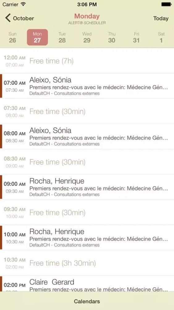 ALERT® Scheduler スクリーンショット