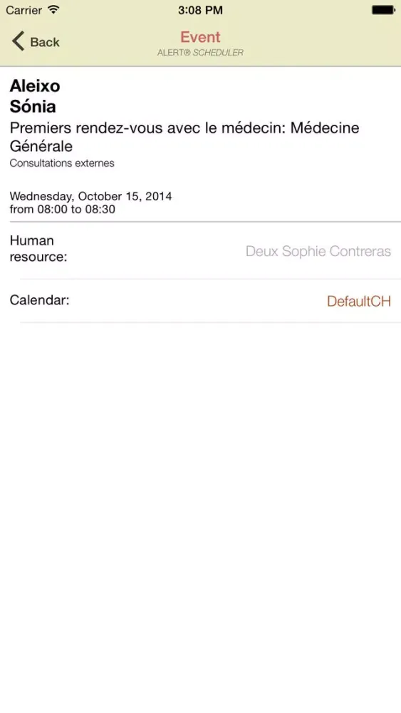 ALERT® Scheduler スクリーンショット