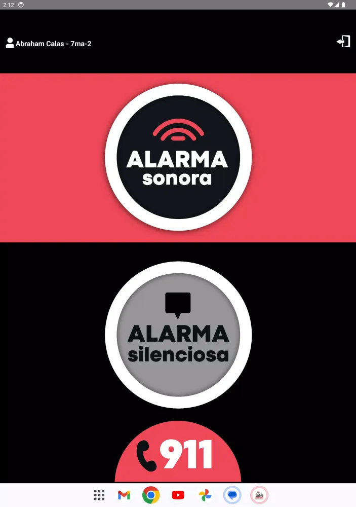 Screenshot di Alerta Barrio