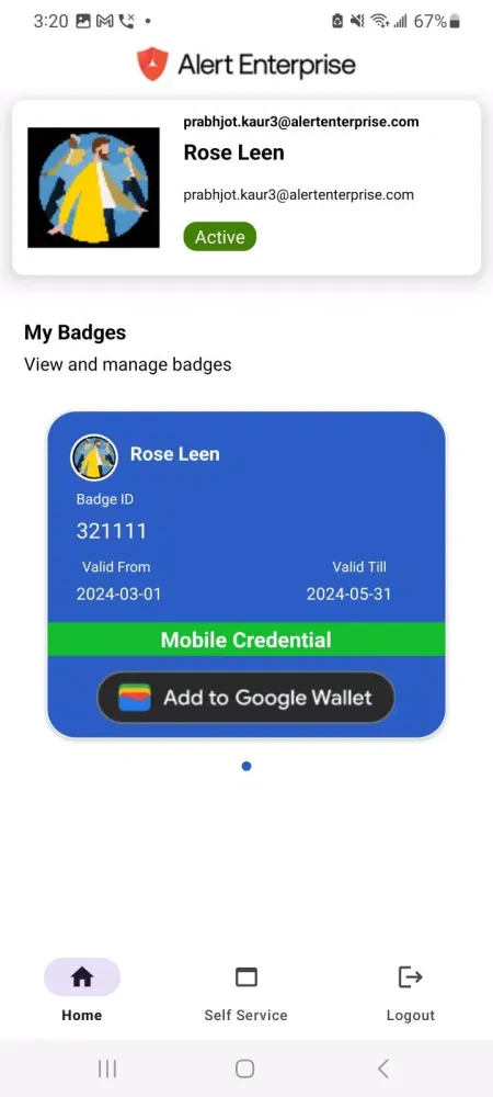 AE Wallet Screenshots