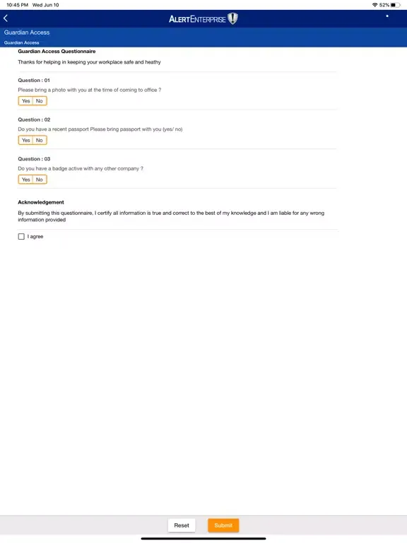 Guardian Access lite iPad  স্ক্রিনশট