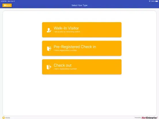 AlertEnterprise Kiosk iPad  سکرین شاٹس
