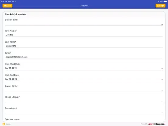 AlertEnterprise Kiosk iPad  سکرین شاٹس