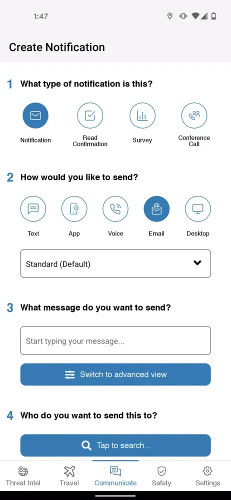 AlertMedia Screenshots