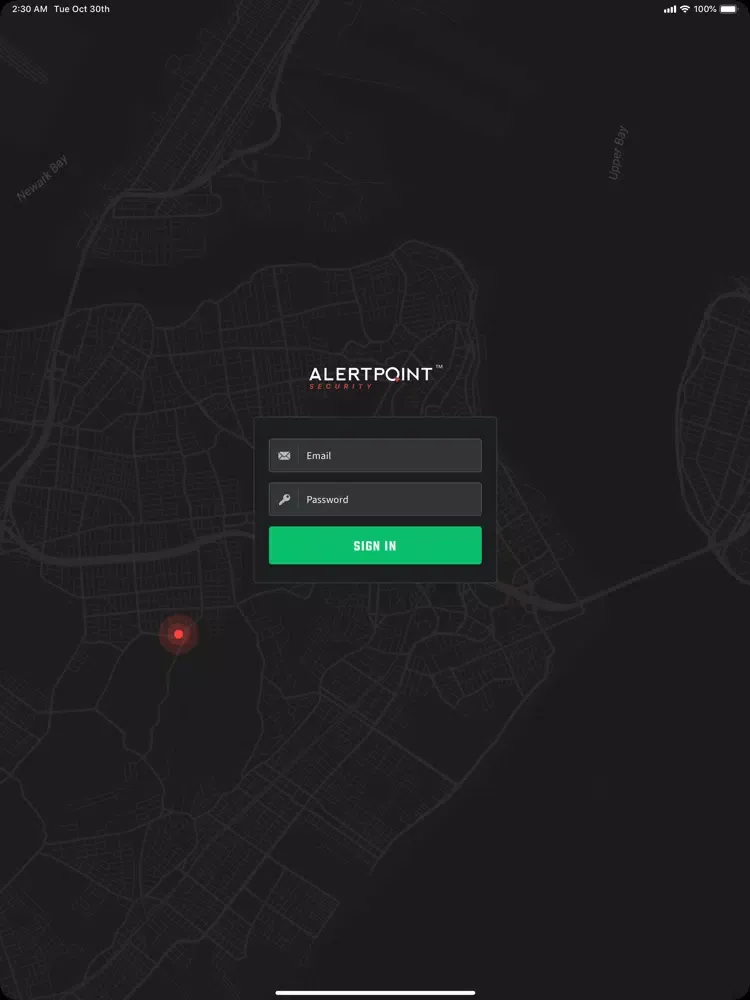ALERTPOINT SECURITY iPad  Ekran Görüntüleri