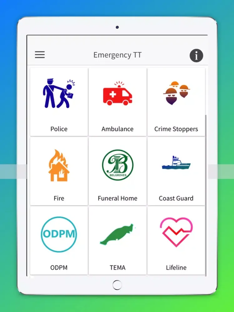 Capturas de tela do Emergency TTO iPad 