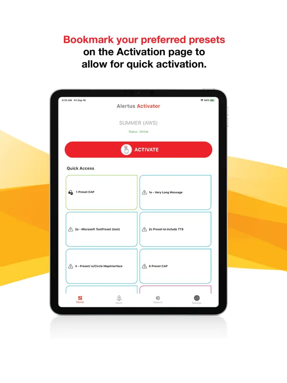 Alertus Activator iPad 应用截图