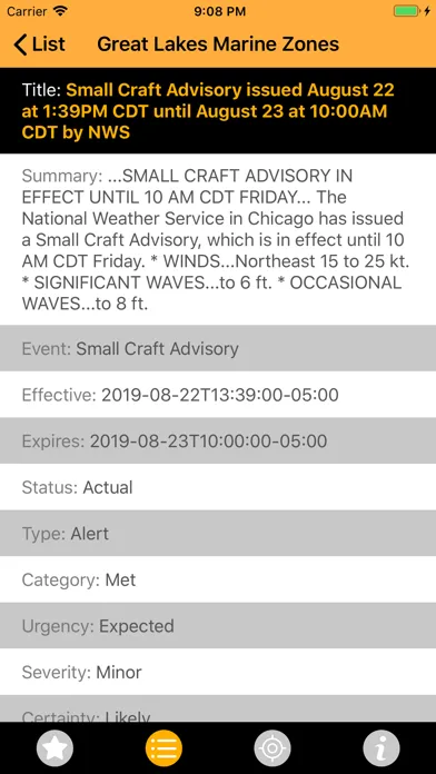 NOAA Alerts Weather PRO应用截图
