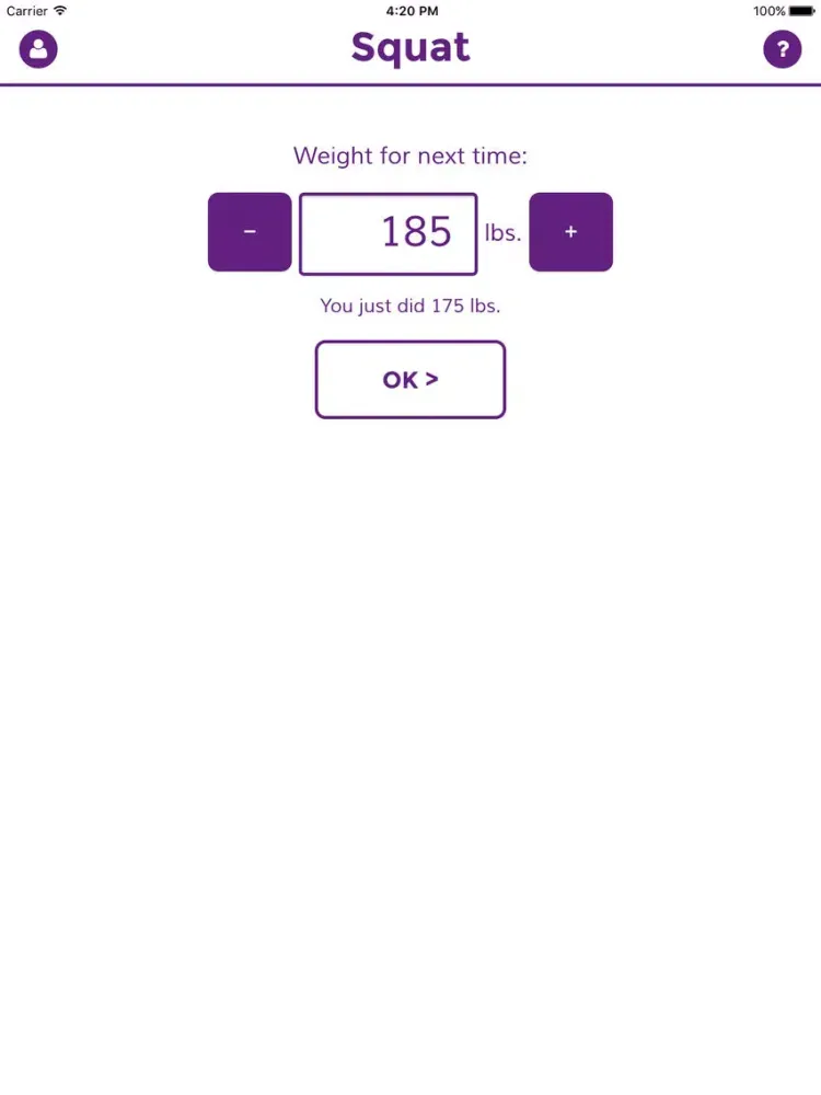 Workout Calc - Starting Strength Weight Lifting Warmup Calculator iPad  স্ক্রিনশট