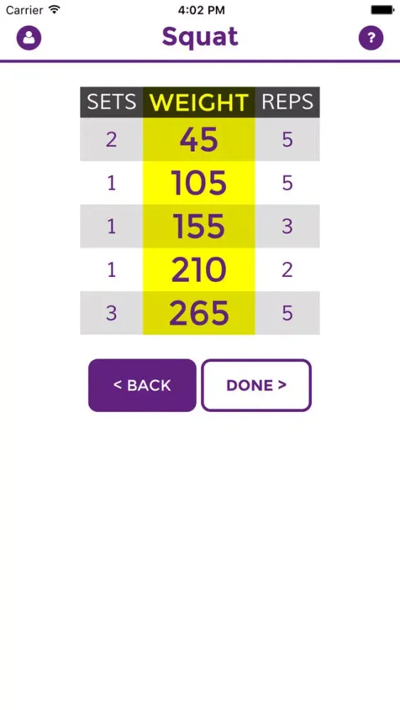 Workout Calc - Starting Strength Weight Lifting Warmup Calculator স্ক্রিনশট