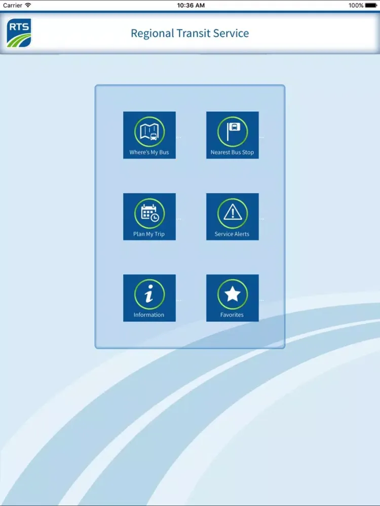 Capturas de tela do Geneseo Bus App iPad 
