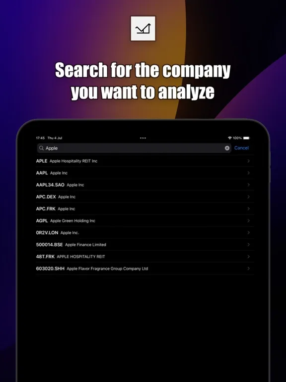 Stocks Fair Value iPad  Screenshots