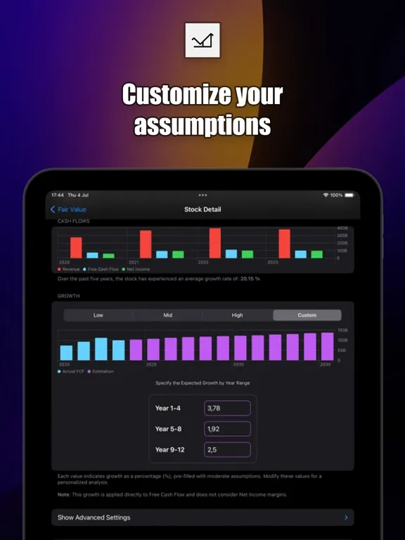 Stocks Fair Value iPad  Screenshots