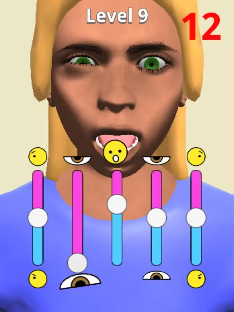 Tangkapan skrin Crazy Faces 3D iPad 