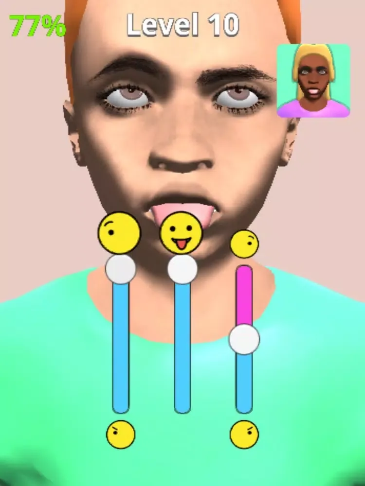 Tangkapan skrin Crazy Faces 3D iPad 