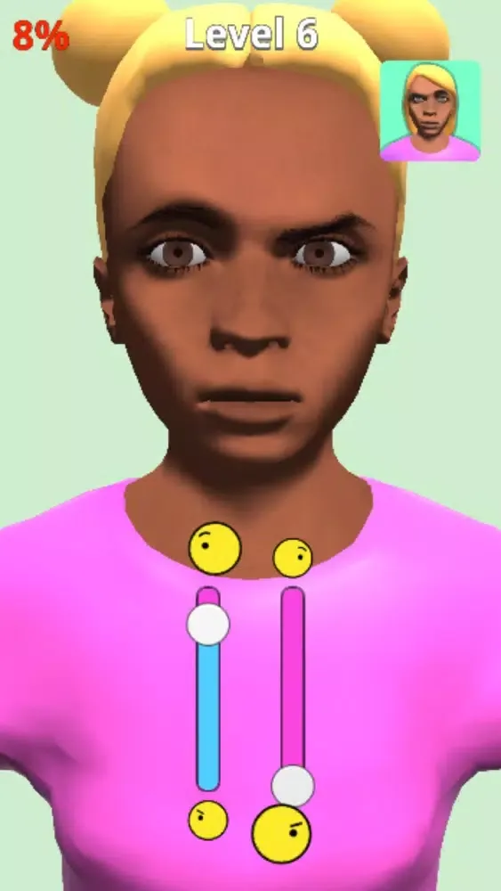 Tangkapan skrin Crazy Faces 3D