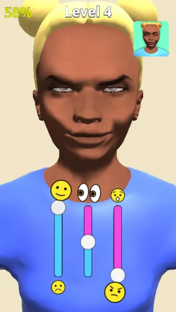 Tangkapan skrin Crazy Faces 3D
