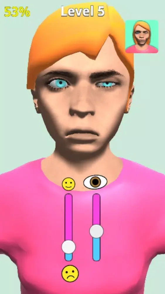 Tangkapan skrin Crazy Faces 3D