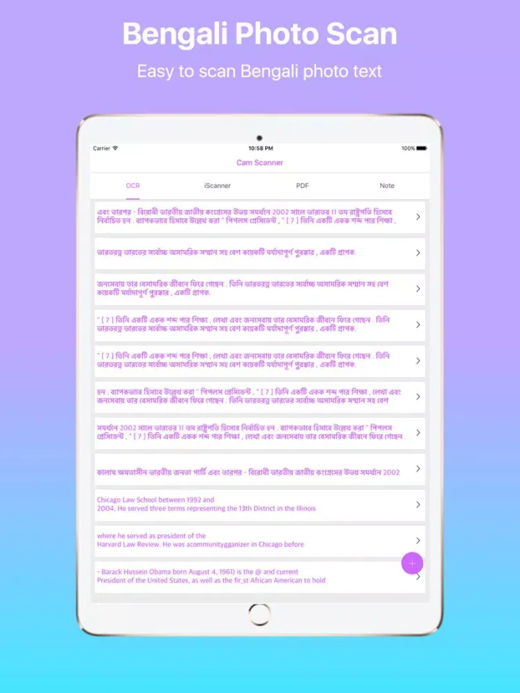 Bengali Image to Text and PDF Maker Pro iPad  Ekran Görüntüleri