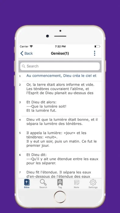 Captures d'écran de New French Bible