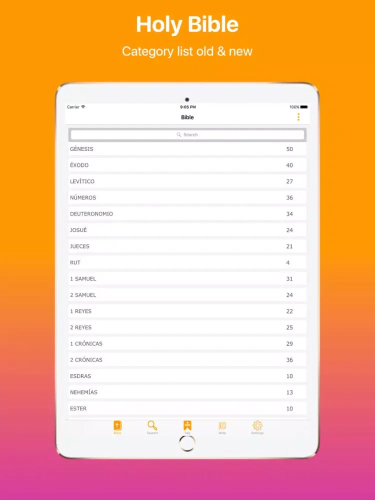 Скриншоты Spanish Bible and Easy Search Bible word Free iPad 