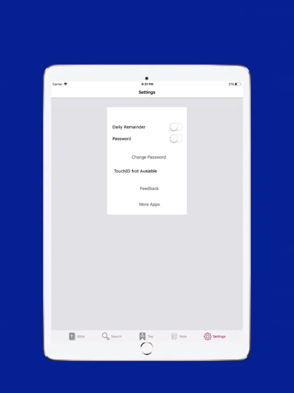 Captures d'écran de New Thai Bible iPad 