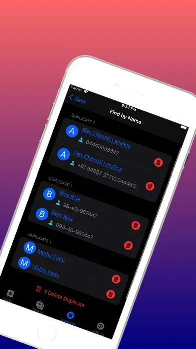 Capturas de pantalla de Contact Manager Remover Pro