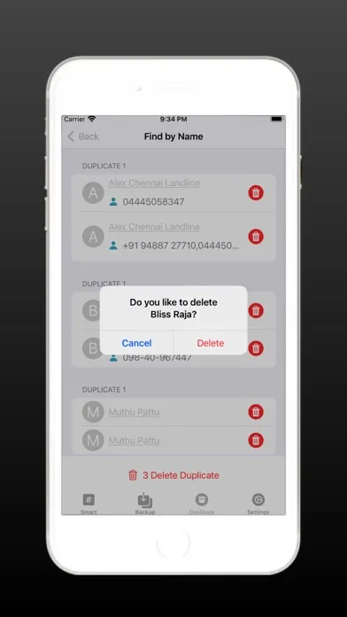 Capturas de pantalla de Contact Manager Remover Pro