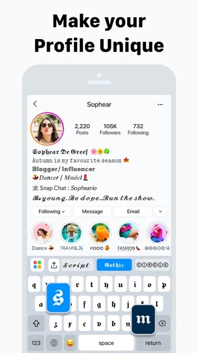 Keyboard Fonts & Emoji Maker स्क्रीनशॉट