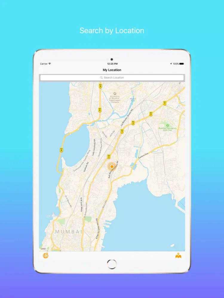 Search Nearby Location iPad  スクリーンショット