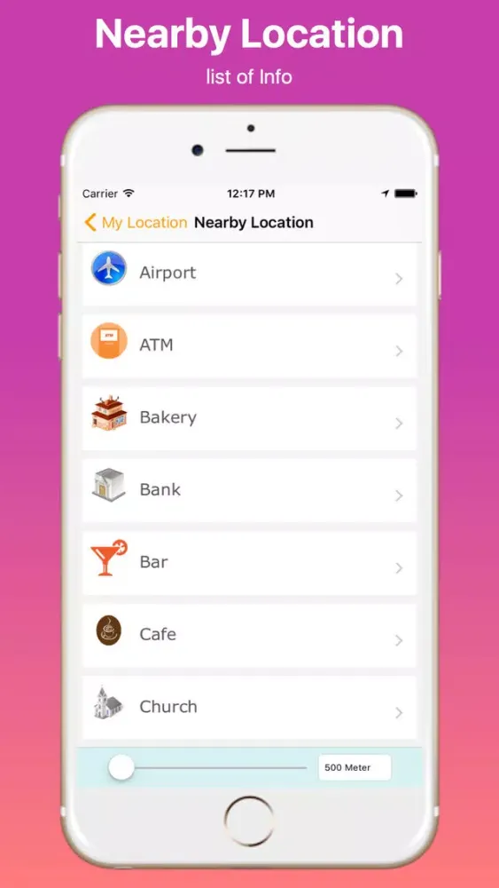 Search Nearby Location スクリーンショット
