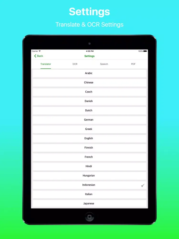 Portuguese OCR Scanner and Translator Pro iPad  سکرین شاٹس