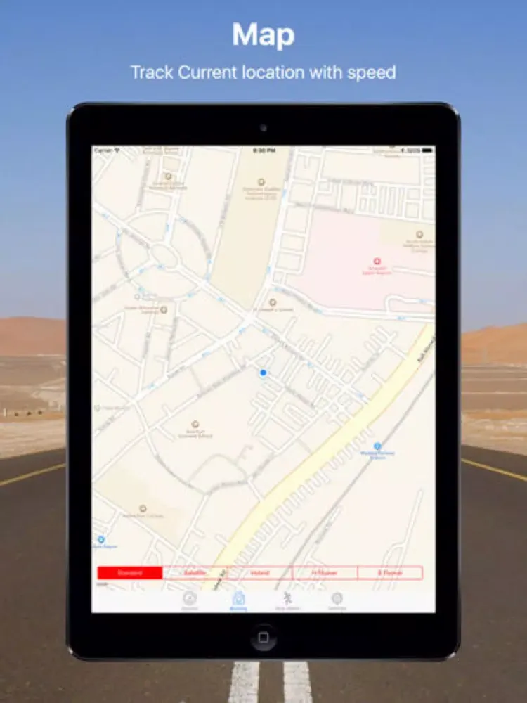 ภาพหน้าจอของ Speedo Meter and Location Tracker iPad 