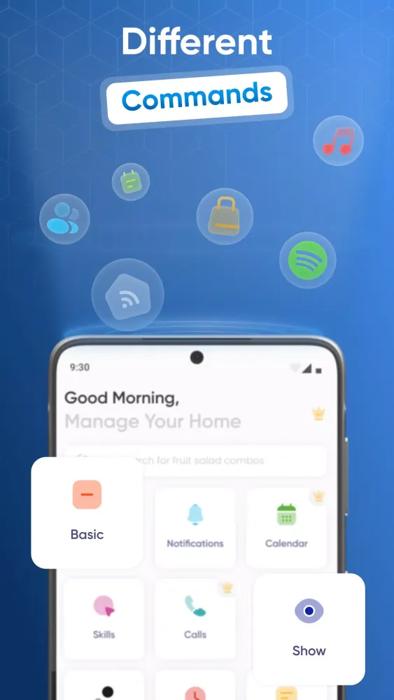 Ảnh chụp màn hình của Voice Commands Smart Speaker