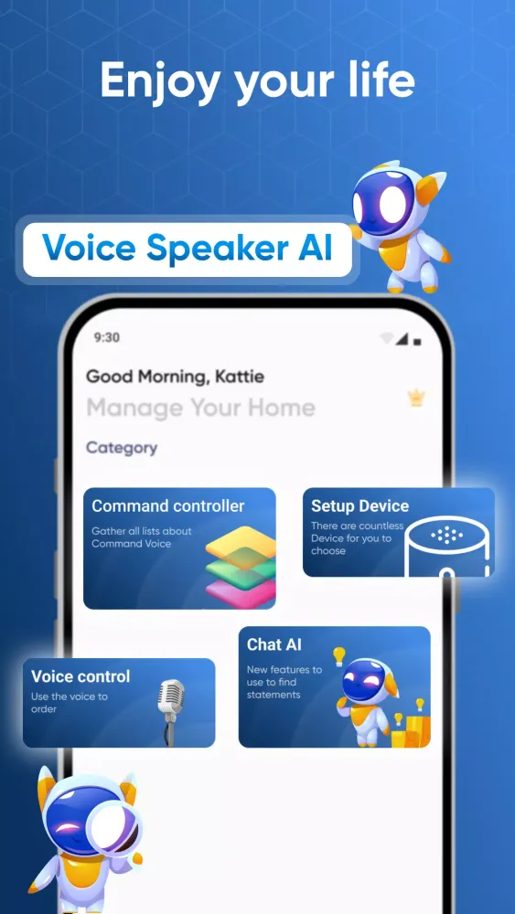 Ảnh chụp màn hình của Voice Commands Smart Speaker