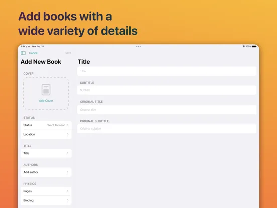 Capturas de tela do Home Library Manager - Leto iPad 
