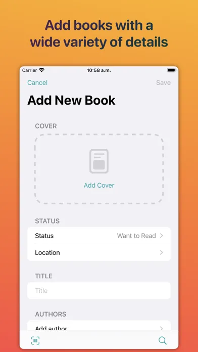 Capturas de tela do Home Library Manager - Leto