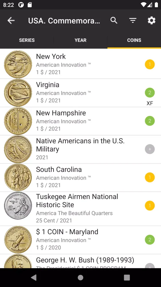 My Coins (Numismatics) Screenshots