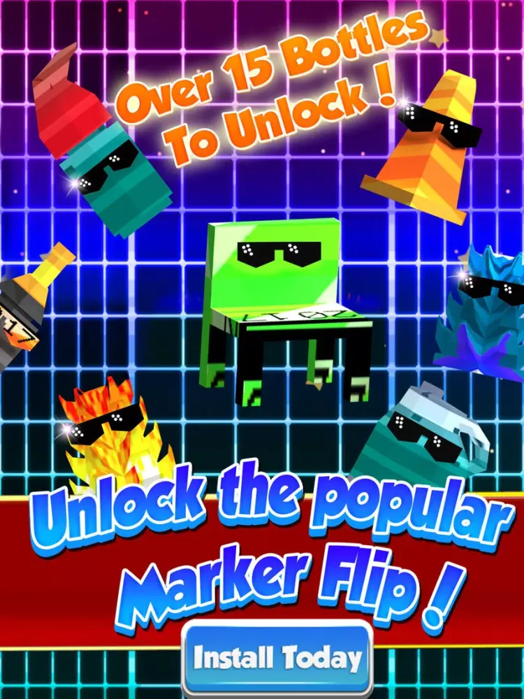 Bottle Flip Takeoff - Best Flip Cup Game iPad  Screenshots