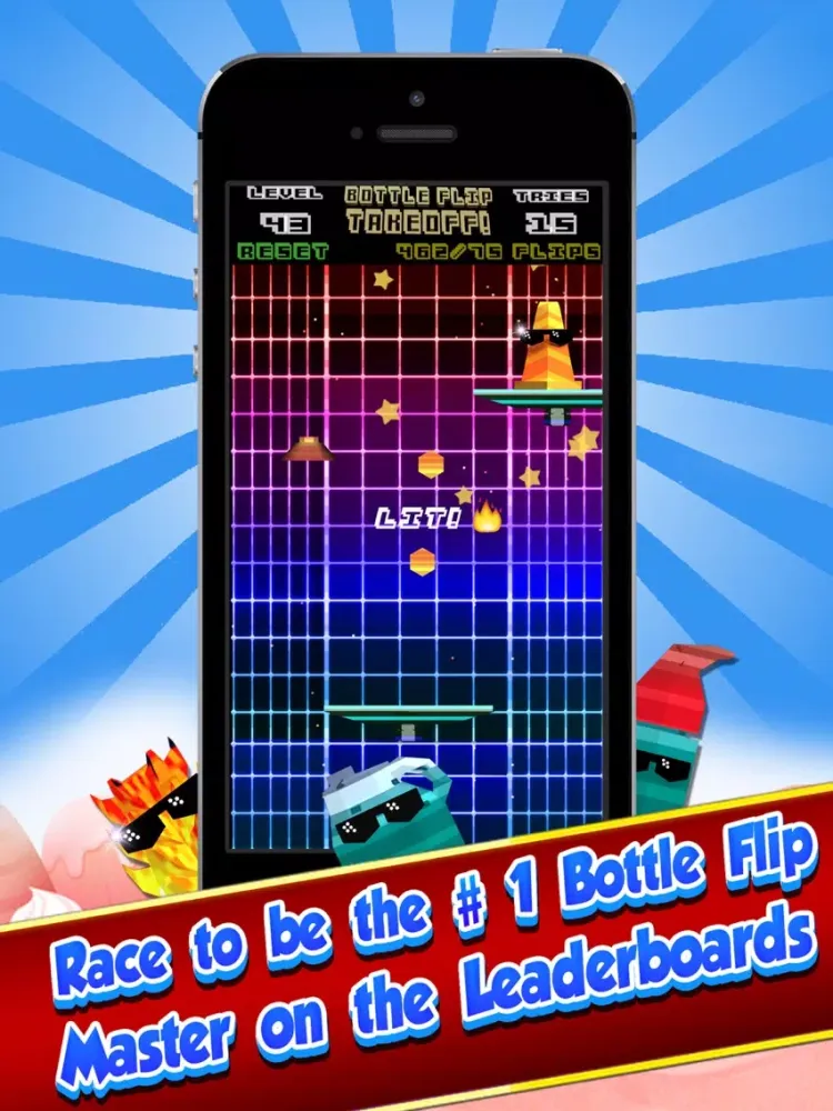 Bottle Flip Takeoff - Best Flip Cup Game iPad  Screenshots