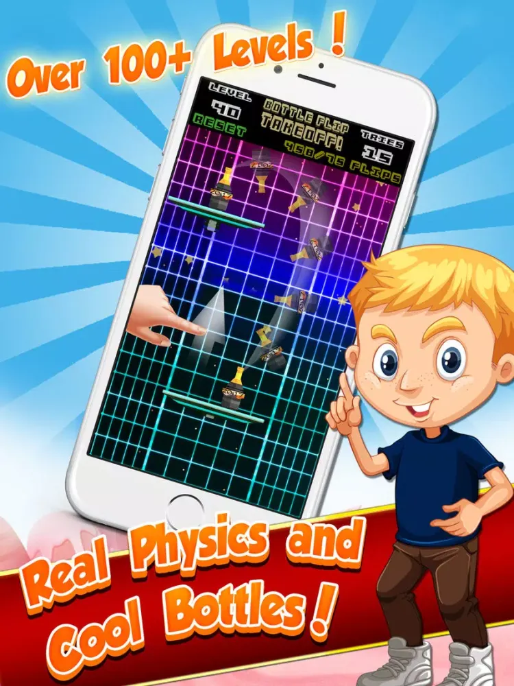 Bottle Flip Takeoff - Best Flip Cup Game iPad  Screenshots