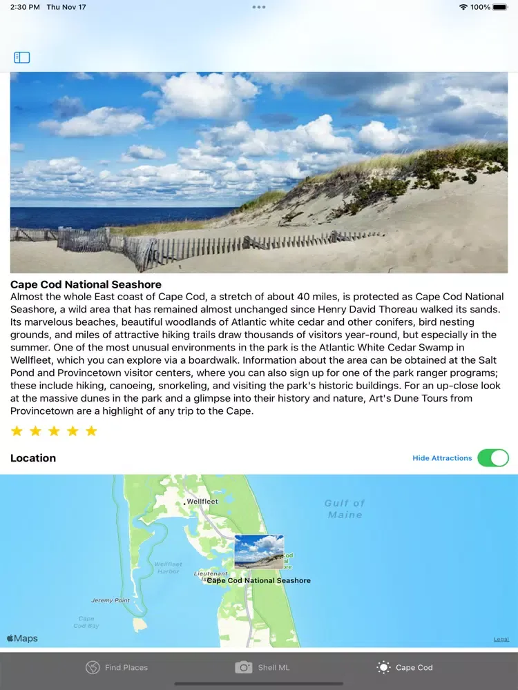 Cape Cod Explore iPad स्क्रीनशॉट