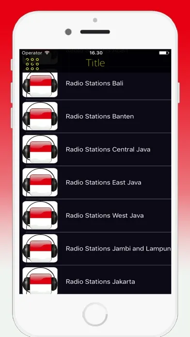 Tangkapan skrin Radio Indonesia FM - Live Radio Stations Online