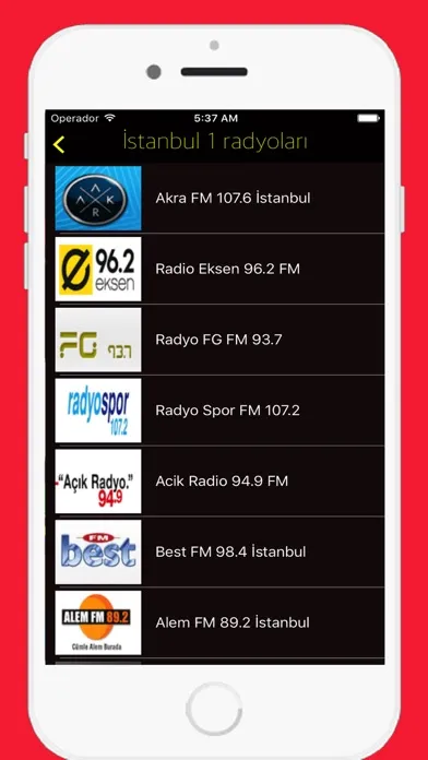 Tangkapan layar Radio Turkey - Turkish Live Radios Stations Online